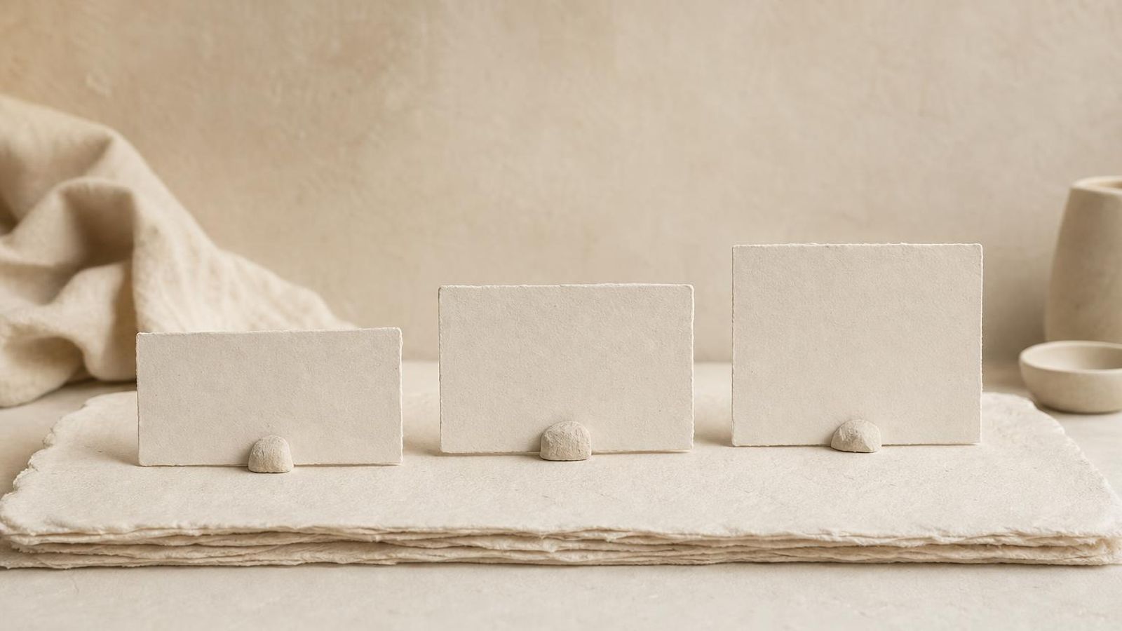 A small workbench with a few focused tools on a paper-toned surface